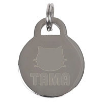 円形ステンレス迷子札