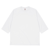 Cross Stitch 6.2oz オープンエンド ラグラン七分袖Tシャツ