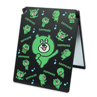 全面印刷 マットスクエアミラー（M）ブラック