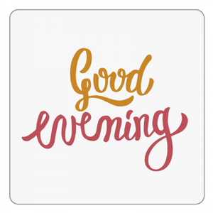 グッドイブニングアクリルコースター