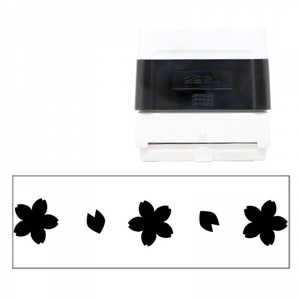 【無料テンプレート】スタンプ22mm×60mm 桜のはなびら