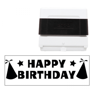 【無料テンプレート】スタンプ 27mm×70mm HAPPY BIRTHDAY