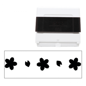 【無料テンプレート】スタンプ 27mm×70mm 桜のはなびら