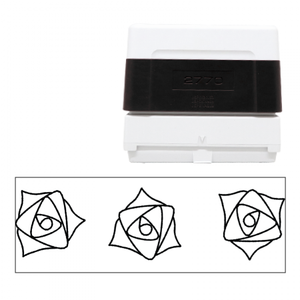 【無料テンプレート】スタンプ 27mm×70mm バラ