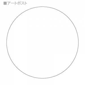 【無料テンプレート】丸型台紙 フェミニン