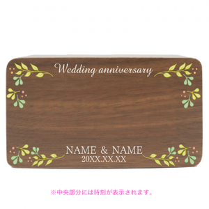 【無料テンプレート】結婚記念 リース×NAME
