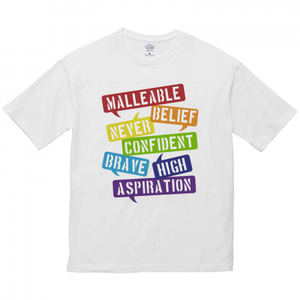 【無料テンプレート】ビッグシルエットTシャツ カラフルふきだし