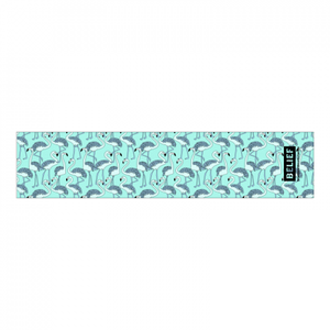 【無料テンプレート】涼しげなブルーのフラミンゴ柄 タオル