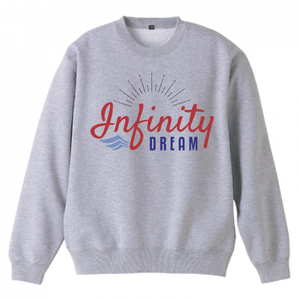 オシャレなタイポグラフィーのクルーネックスウェットをオリジナルでプリント チームウェア・グッズテンプレート