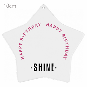 星型キーホルダー HAPPY BIRTHDAY