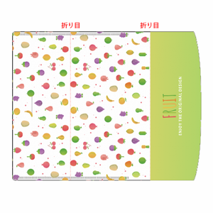 フルーツ柄がおしゃれなマスクケースをオリジナルでプリント 趣味・ハンドメイドのテンプレート