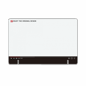 動画サイト風おもしろデザインのアクリルパーテーションをオリジナルでプリント 企業・ショップのテンプレート