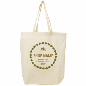 店名入りノベルティ用トートバッグをオリジナルでプリント 商店街・町内会のテンプレート