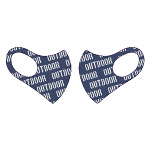 おしゃれなアウトドアのロゴ入り大きめマスクをオリジナルでプリント マスクのテンプレート