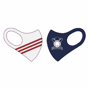 チーム名とイラストロゴ入り野球のチームマスクをオリジナルでプリント マスクのテンプレート