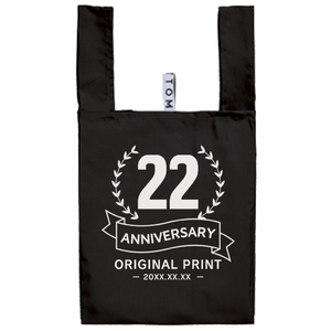 シンプルな周年記念のエコバッグをオリジナルでプリント 企業・ショップのテンプレート