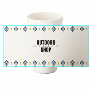 ネイティブアメリカン風のバンブータンブラー 430mlをオリジナルでプリント アウトドア・レジャーのテンプレート