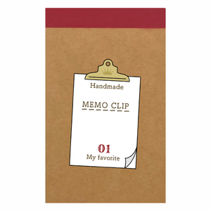 メモクリップのイラストがかわいいリサイクルA7メモパッドをオリジナルでプリント 趣味・ハンドメイドのテンプレート