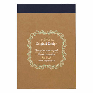 アンティーク風リースのフレームがおしゃれなリサイクルA6メモパッドをオリジナルでプリント 趣味・ハンドメイドのテンプレート