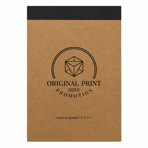 スタイリッシュな企業向けデザインのリサイクルA6メモパッドをオリジナルでプリント 企業・ショップのテンプレート