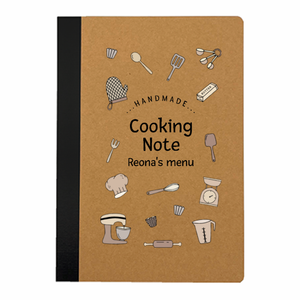 クッキングツールのかわいいイラスト入りリサイクルA5ノートをオリジナルでプリント 趣味・ハンドメイドのテンプレート