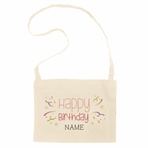 クラッカーのサコッシュをオリジナルでプリント 誕生日祝いのテンプレート