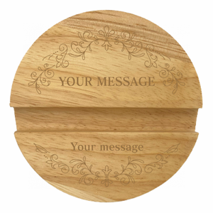 ラインアートがおしゃれなラバーウッドスタンドラウンドをオリジナルでプリント 趣味・ハンドメイドのテンプレート