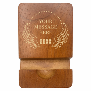 羽のロゴがカッコいいメッセージ入りマルチスタンドをオリジナルでプリント 趣味・ハンドメイドのテンプレート