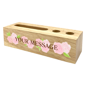 水彩風のバラがきれいなラバーウッドマルチデスクスタンドをオリジナルでプリント 趣味・ハンドメイドのテンプレート