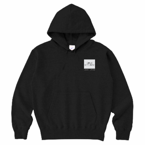 左胸 ロゴ画像&白文字 + 背中中央 ロゴ画像&白文字 CrossStitch レギュラーウェイトスウェット プルオーバーパーカー(キッズ) シンプル名入れテンプレート