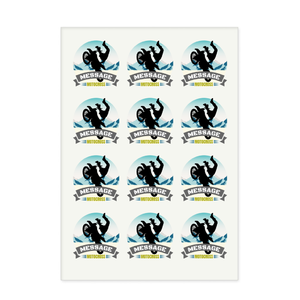 モトクロスのイラストロゴ入りアイロン熱転写シート(12面付)をオリジナルでプリント チームウェア・グッズのテンプレート