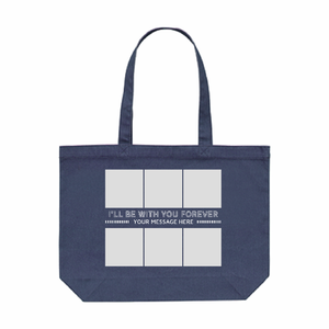 おしゃれなメッセージ入り写真入れトートバッグをオリジナルでプリント 趣味ハンドメイドのテンプレート