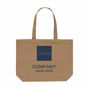 会社名と企業ロゴが入れられるトートバッグをオリジナルでプリント 企業・ショップのテンプレート