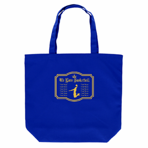 バスケットボールの名前入りポリキャンバストートをオリジナルでプリント バスケ部の部活テンプレート