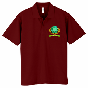 グリーンのエンブレム付ポロシャツをオリジナルでプリント チームウェアのテンプレート