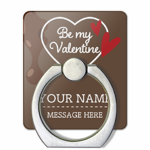 チョコレートのイラスト入りバレンタインのスマホリングをオリジナルでプリント バレンタインのテンプレート