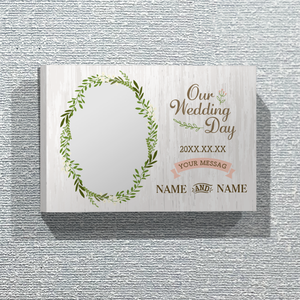 【無料テンプレート】結婚祝い ナチュラルボード×フォト