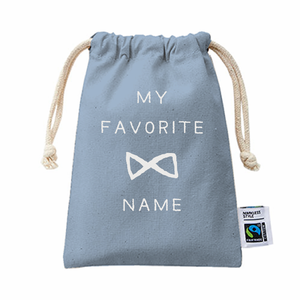 手書き風のシンプルなメッセージ入り巾着をオリジナルでプリント キッズデザインのテンプレート