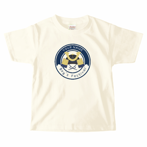 【Tシャツキッズ】端午の節句 ロゴ風×Boys' Festival