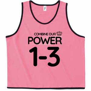 王冠のワンポイントがかわいいクラTビブスをオリジナルでプリント クラスTシャツのテンプレート