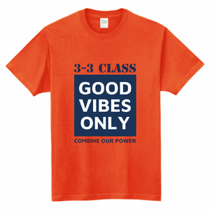 四角のロゴデザインがかっこいいクラTをオリジナルでプリント クラスTシャツのテンプレート