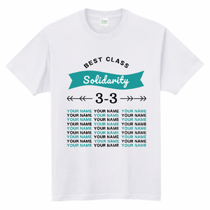 おしゃれなバイカラーデザインのクラTをオリジナルでプリント クラスTシャツのテンプレート