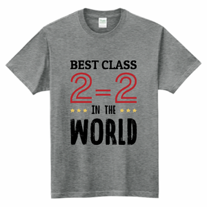 おしゃれなタイポグラフィーデザインのクラTをオリジナルでプリント クラスTシャツのテンプレート