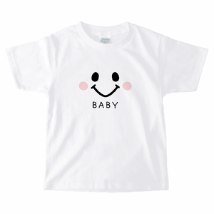 子供のスマイルマークがかわいいTシャツをオリジナルでプリント 親子Tシャツのテンプレート