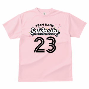 カラフルなロゴと星がおしゃれなチームTシャツをオリジナルでプリント チームウェア・グッズのテンプレート