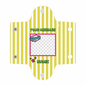 パッケージ風のデザインがおしゃれなクリアマルチケースをオリジナルでプリント ハンドメイドのテンプレート