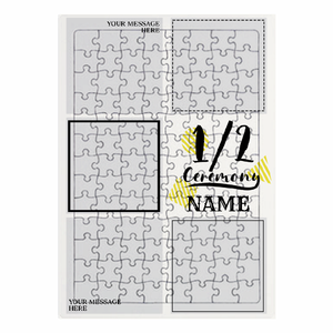 インスタ風フォトフレームのファブリックパネルをオリジナルでプリント 二分の一成人式テンプレート