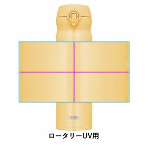 プレゼントのイラストとメッセージ入りサーモスのケータイマグをオリジナルでプリント 誕生日祝いのテンプレート