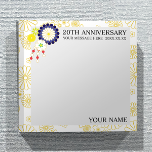 【無料テンプレート】成人式 和柄(白)×メッセージ