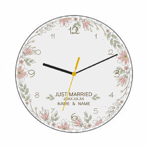 ナチュラルテイストがおしゃれな写真プリント時計をオリジナルでプリント 結婚祝いのテンプレート